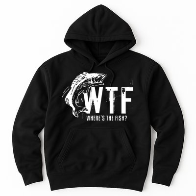 Wheres The Fish Wtf Meaning Funny Fishing Hoodie