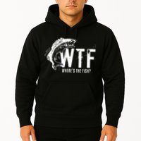 Wheres The Fish Wtf Meaning Funny Fishing Hoodie