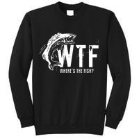 Wheres The Fish Wtf Meaning Funny Fishing Sweatshirt