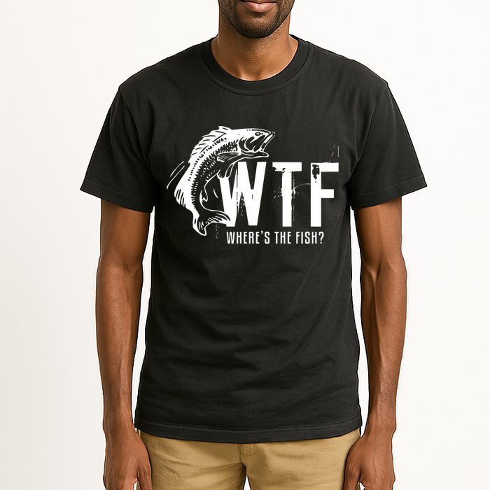 Wheres The Fish Wtf Meaning Funny Fishing Tall T-Shirt