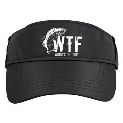 Wheres The Fish Wtf Meaning Funny Fishing Adult Drive Performance Visor
