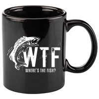 Wheres The Fish Wtf Meaning Funny Fishing 11oz C Handle Ceramic Mug