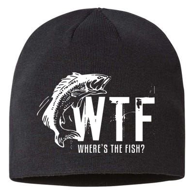 Wheres The Fish Wtf Meaning Funny Fishing Sustainable Beanie
