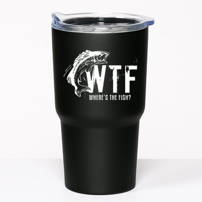 Wheres The Fish Wtf Meaning Funny Fishing Tumbler
