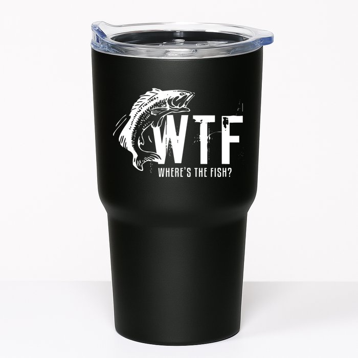 Wheres The Fish Wtf Meaning Funny Fishing Tumbler
