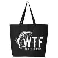 Wheres The Fish Wtf Meaning Funny Fishing 25L Jumbo Tote