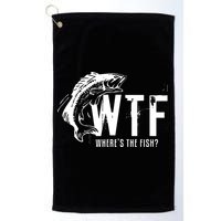 Wheres The Fish Wtf Meaning Funny Fishing Golf Towel