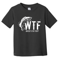 Wheres The Fish Wtf Meaning Funny Fishing Toddler T-Shirt