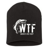 Wheres The Fish Wtf Meaning Funny Fishing Short Acrylic Beanie