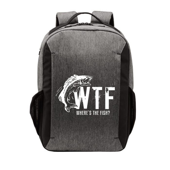 Wheres The Fish Wtf Meaning Funny Fishing Vector Backpack