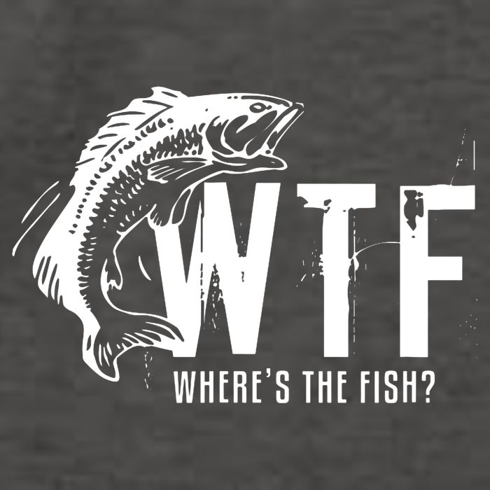 Wheres The Fish Wtf Meaning Funny Fishing Vector Backpack
