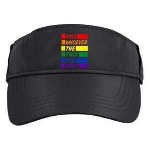 Whoever The Fuck You Want LGBTQ Rainbow Ally Pride Flag  Adult Drive Performance Visor