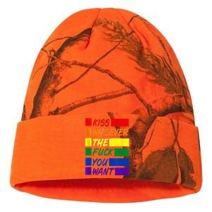 Whoever The Fuck You Want LGBTQ Rainbow Ally Pride Flag  Kati Licensed 12" Camo Beanie