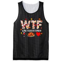 Wine Turkey Family Funny Thanksgiving Day Mesh Reversible Basketball Jersey Tank