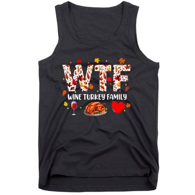 Wine Turkey Family Funny Thanksgiving Day Tank Top