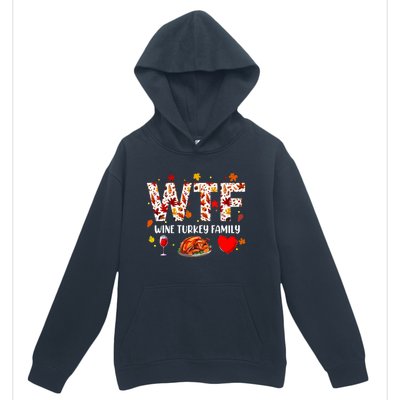 Wine Turkey Family Funny Thanksgiving Day Urban Pullover Hoodie