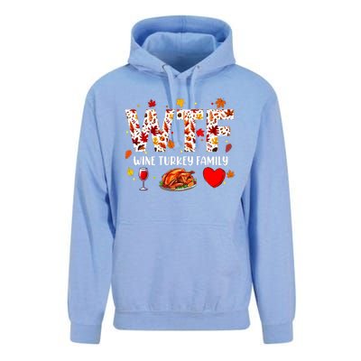 Wine Turkey Family Funny Thanksgiving Day Unisex Surf Hoodie