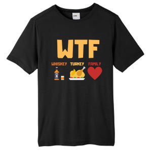 Whiskey Turkey Family Funny Wtf Thanksgiving Funny Gift Tall Fusion ChromaSoft Performance T-Shirt