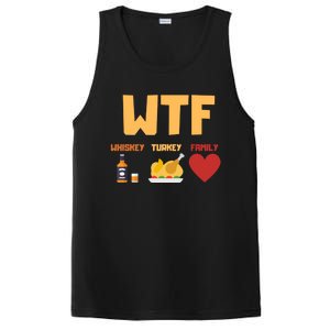 Whiskey Turkey Family Funny Wtf Thanksgiving Funny Gift PosiCharge Competitor Tank