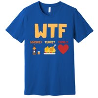 Whiskey Turkey Family Funny Wtf Thanksgiving Funny Gift Premium T-Shirt