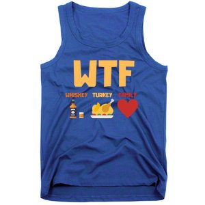 Whiskey Turkey Family Funny Wtf Thanksgiving Funny Gift Tank Top