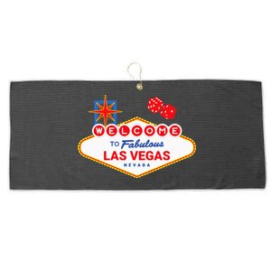 Welcome To Fabulous Las Vegas Vegas Trip Las Vegas Sign Large Microfiber Waffle Golf Towel