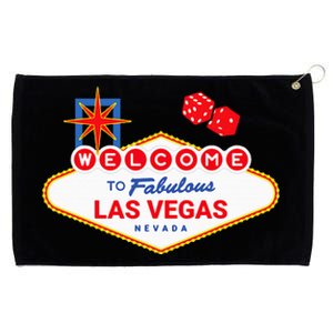 Welcome To Fabulous Las Vegas Vegas Trip Las Vegas Sign Grommeted Golf Towel