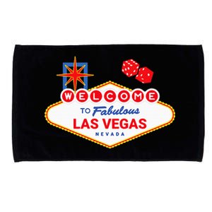 Welcome To Fabulous Las Vegas Vegas Trip Las Vegas Sign Microfiber Hand Towel