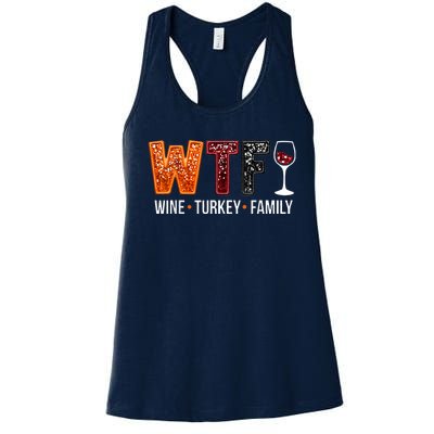 Wine Turkey Family Women's Racerback Tank