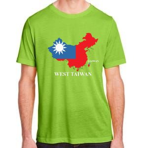 West Taiwan Funny China Map Define China Is West Taiwan Gift Adult ChromaSoft Performance T-Shirt