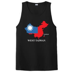 West Taiwan Funny China Map Define China Is West Taiwan Gift PosiCharge Competitor Tank