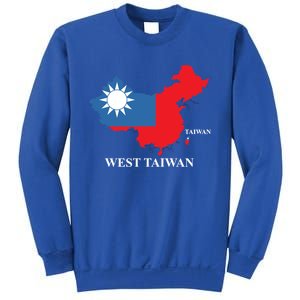 West Taiwan Funny China Map Define China Is West Taiwan Gift Sweatshirt