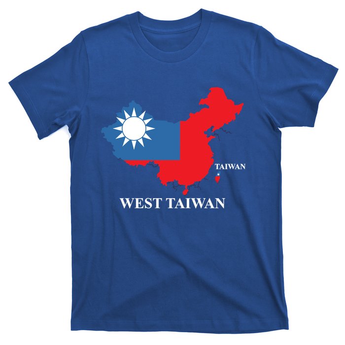 West Taiwan Funny China Map Define China Is West Taiwan Gift T-Shirt