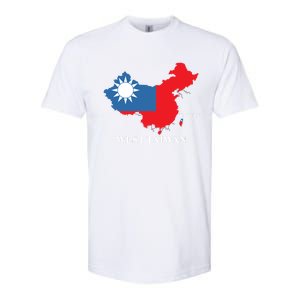 West Taiwan Funny China Map Define China Is West Taiwan Gift Softstyle CVC T-Shirt