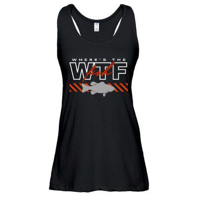 Wheres The Fish Wtf Funny Fishing Joke Ladies Essential Flowy Tank