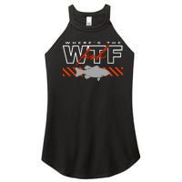 Wheres The Fish Wtf Funny Fishing Joke Women's Perfect Tri Rocker Tank