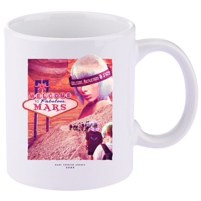 Welcome To Fabulous Mars 11oz C Handle Ceramic Mug