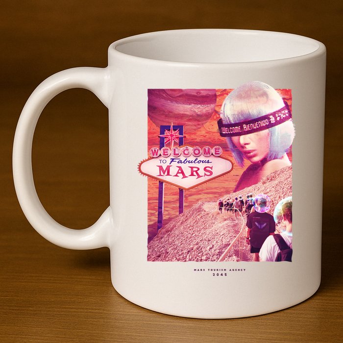 Welcome To Fabulous Mars 11oz C Handle Ceramic Mug
