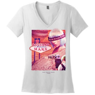 Welcome To Fabulous Mars Women's V-Neck T-Shirt