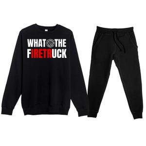 What The Firetruck Premium Crewneck Sweatsuit Set