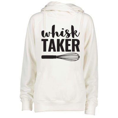 Whisk Taker Funny Baking Cooking Chef Gift Womens Funnel Neck Pullover Hood