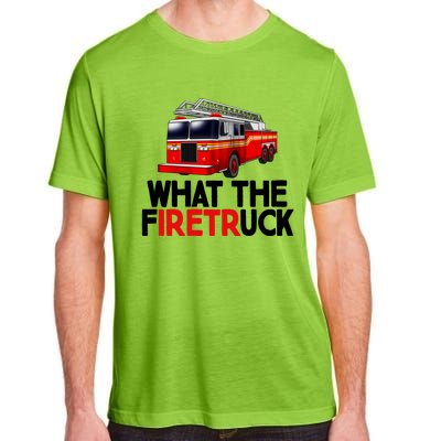 What The Firetruck Fire Rescuer Firefighter Chief Cool Gift Adult ChromaSoft Performance T-Shirt