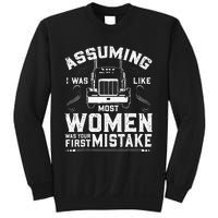 Woman Trucker Female Truck Driver Sweatshirt