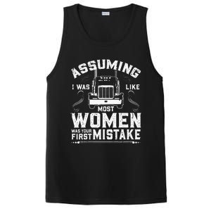 Woman Trucker Female Truck Driver PosiCharge Competitor Tank