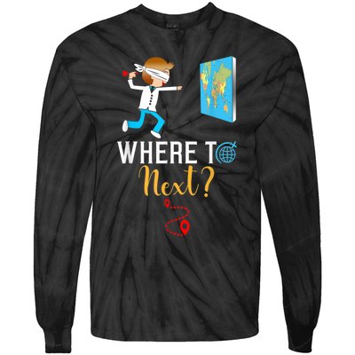 World Traveler For International World Travelers Tie-Dye Long Sleeve Shirt