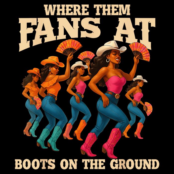 Where Them Fans At Boots On The Ground Line Dancing Queens 16 in Basic Backpack