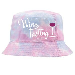 Wine Tasting Funny Cute Drinking Wine Lover Gift Tie-Dyed Bucket Hat