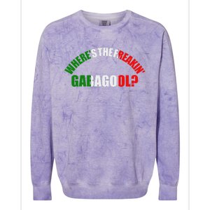 WhereS The Freakin Gabagool Meme Capicola Italian American Colorblast Crewneck Sweatshirt