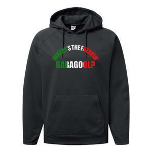 WhereS The Freakin Gabagool Meme Capicola Italian American Performance Fleece Hoodie