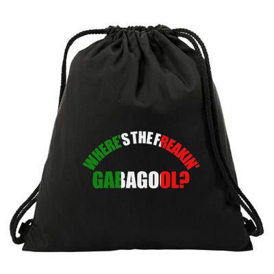 WhereS The Freakin Gabagool Meme Capicola Italian American Drawstring Bag